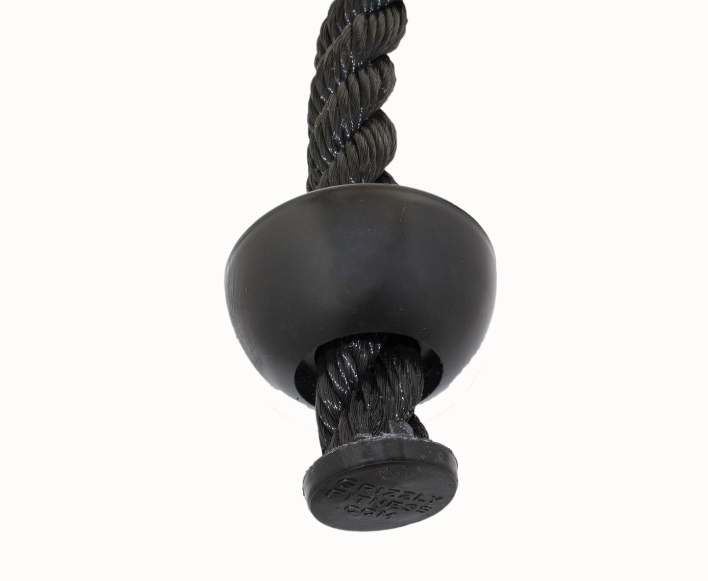Grizzly Fitness Premium Nylon Tricep Rope Cable Attachment | Heavy-Duty Dual Ball Grip For Cable Machines | Solid Woven & Steel | For Ticeps, Face Pulls & Pulldowns | Black, Large 36"