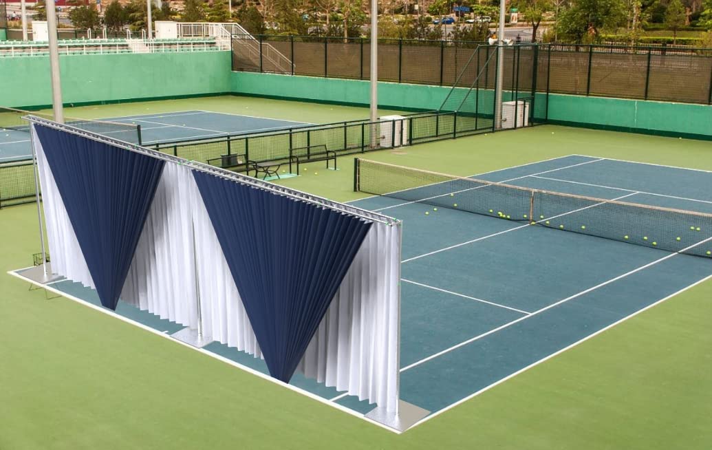 Adjustable Heavy Duty Portable Pipe and Drape Backdrop Kit 10FT x 20FT Double Crossbar Easy Set Up for Wedding&Party&Photography&Baby Show&Display (No Drape)，But Not for Flower Walls/TVs/Heavy Items