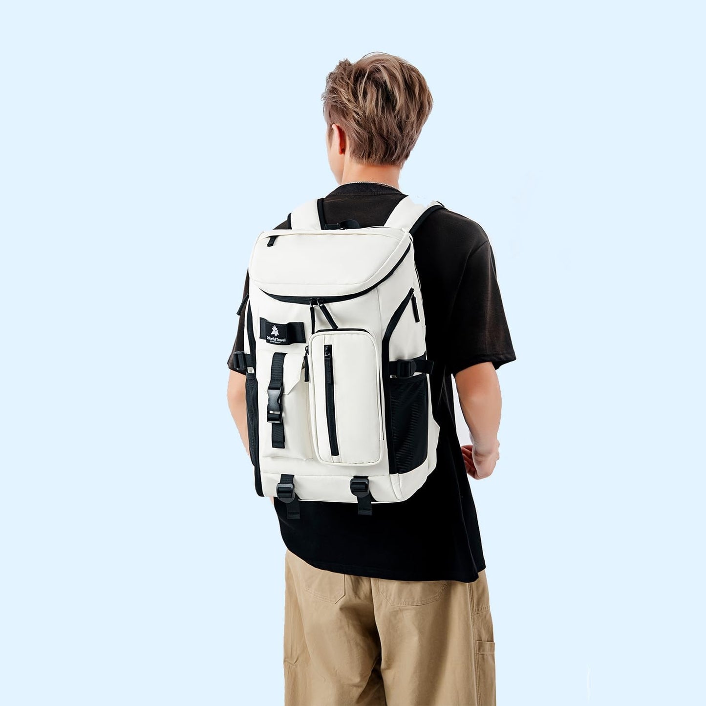 Backpack 4-Way Kalesi Gym Duffle Tennis Bag Waterproof with Shoes Compartment for travel Sport Hiking laptop (Grayish