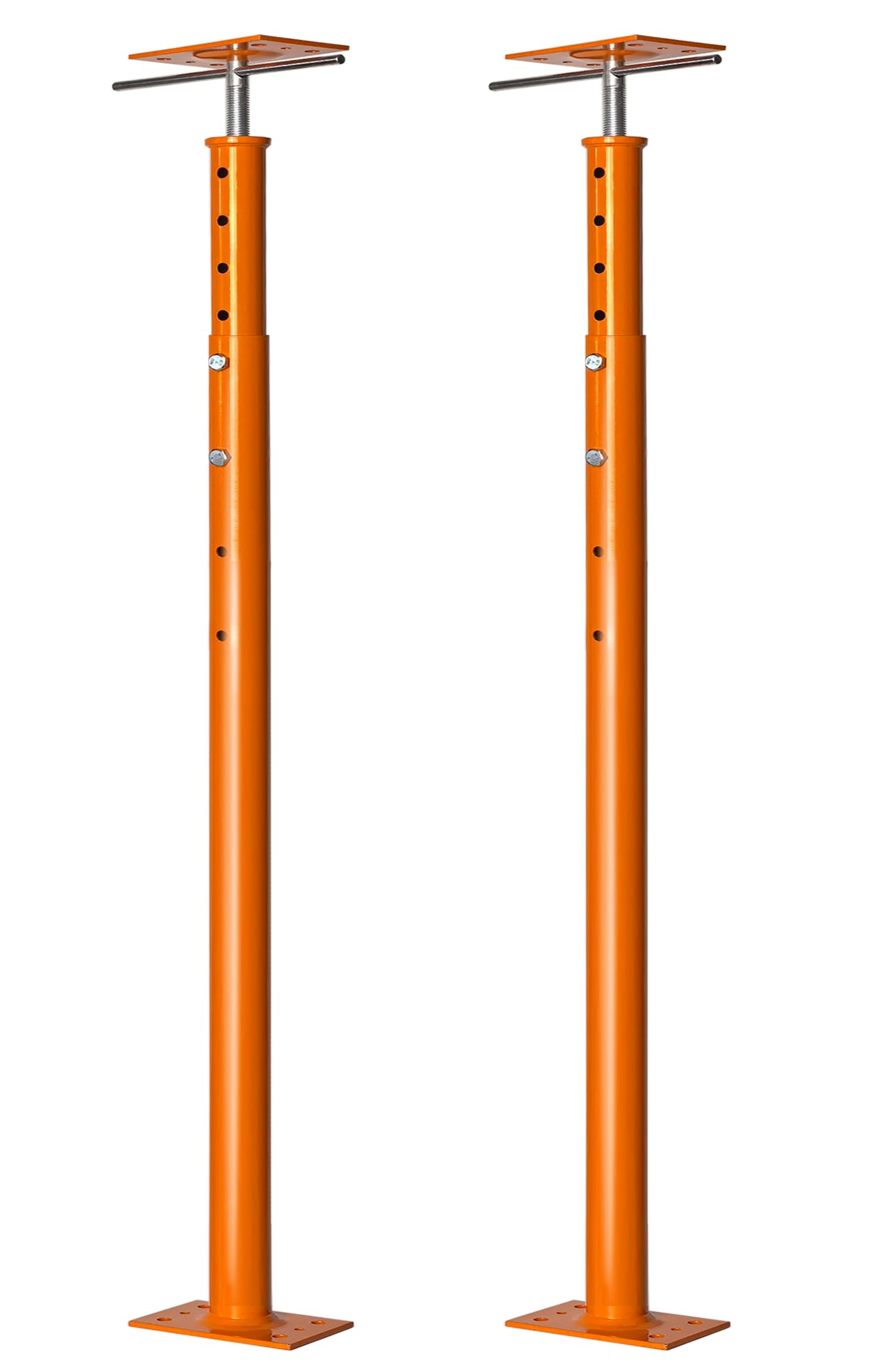 House Floor Jack, 48"-93" Adjustable Post Basement Support Pole Jacks, Heaty Duty Telescoping Jacks for Leveling, Floor Joist Jack for House Lifting Temporary Support, 18000 lbs Max Load Capacity
