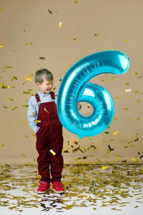 Light Blue 40 Inch Number 8 Balloon - Perfect for 8th Birthday Parties, Weddings & Graduations