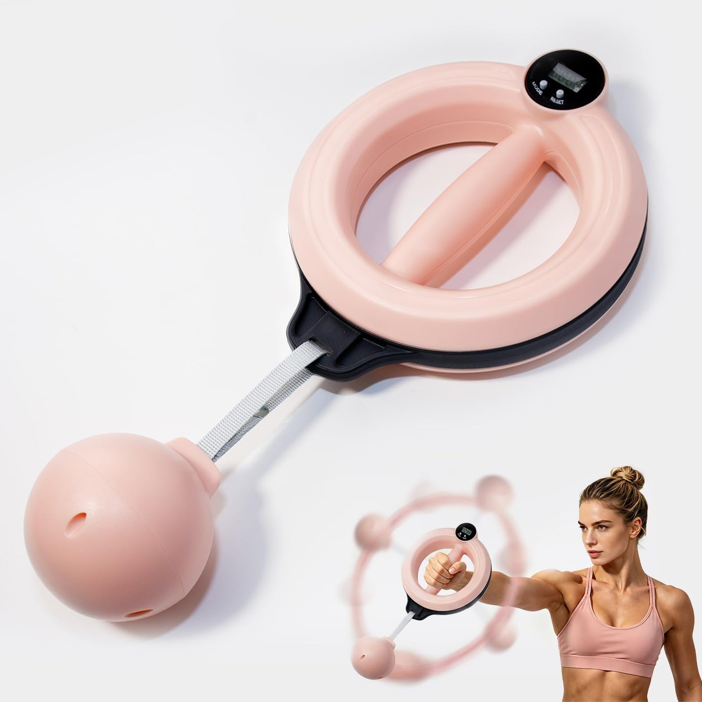 360° Rotating Wrist & Forearm Trainer for Women & Men .Arm, Wrist,Shoulder & Chest Workout Equipment for Home Gym,Upper Body Strength Training & Fitness Exercise