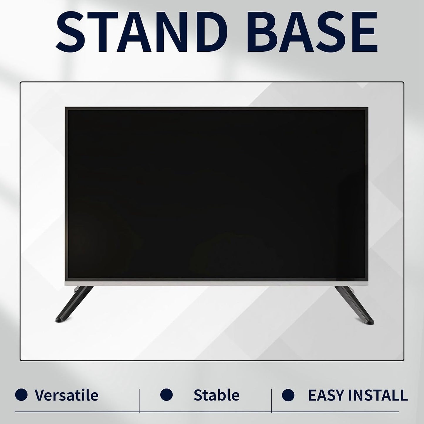 ModFurne 17mm-20mm Universal TV Stand, Table Top TV Stand Base Replacement, TV Base Pedestal Feet TV Stand Mount Legs