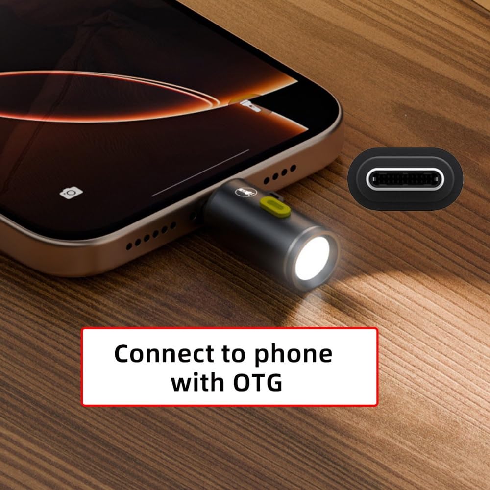 2pcs 210 cablecc USB-C Atmosphere LED Lighting for Outdoors Walking Cycling Phone Laptop Charger Night Lamp Lumens