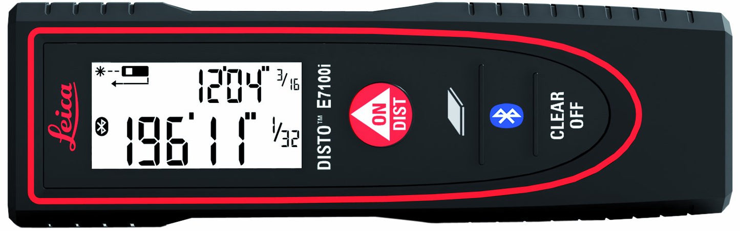 Leica DISTO E7100i 200ft Laser Distance Measure with Bluetooth, Black/Red & Johnson Level & Tool 750 Pitch & Slope Locator, Orange, 1 Level