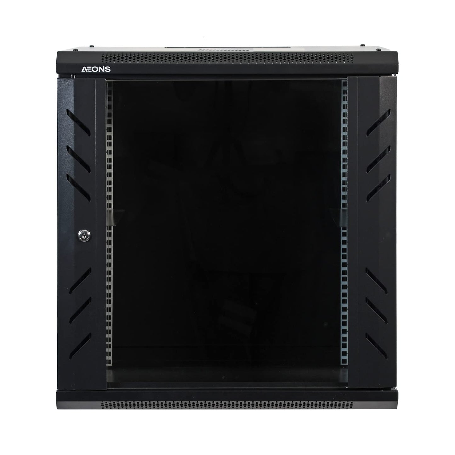 12U Professional Wall Mount Network Server Cabinet Enclosure 19-Inch Server Network Rack Low-Profile Black