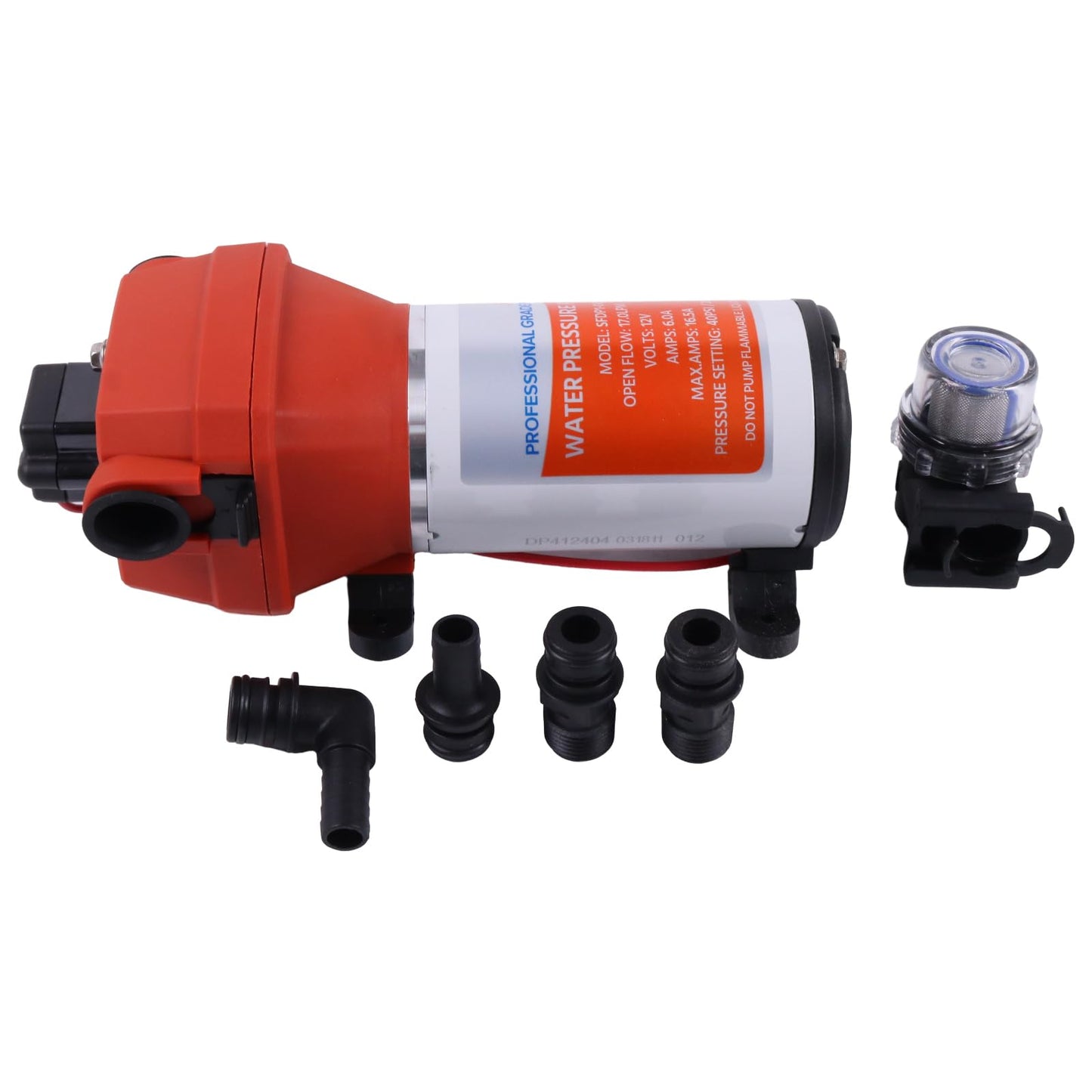 Czomoizc 04325143A SFDP1-045-040-41 12V Water System Pump 4.5 GPM 40PSI Compatible with Flojet