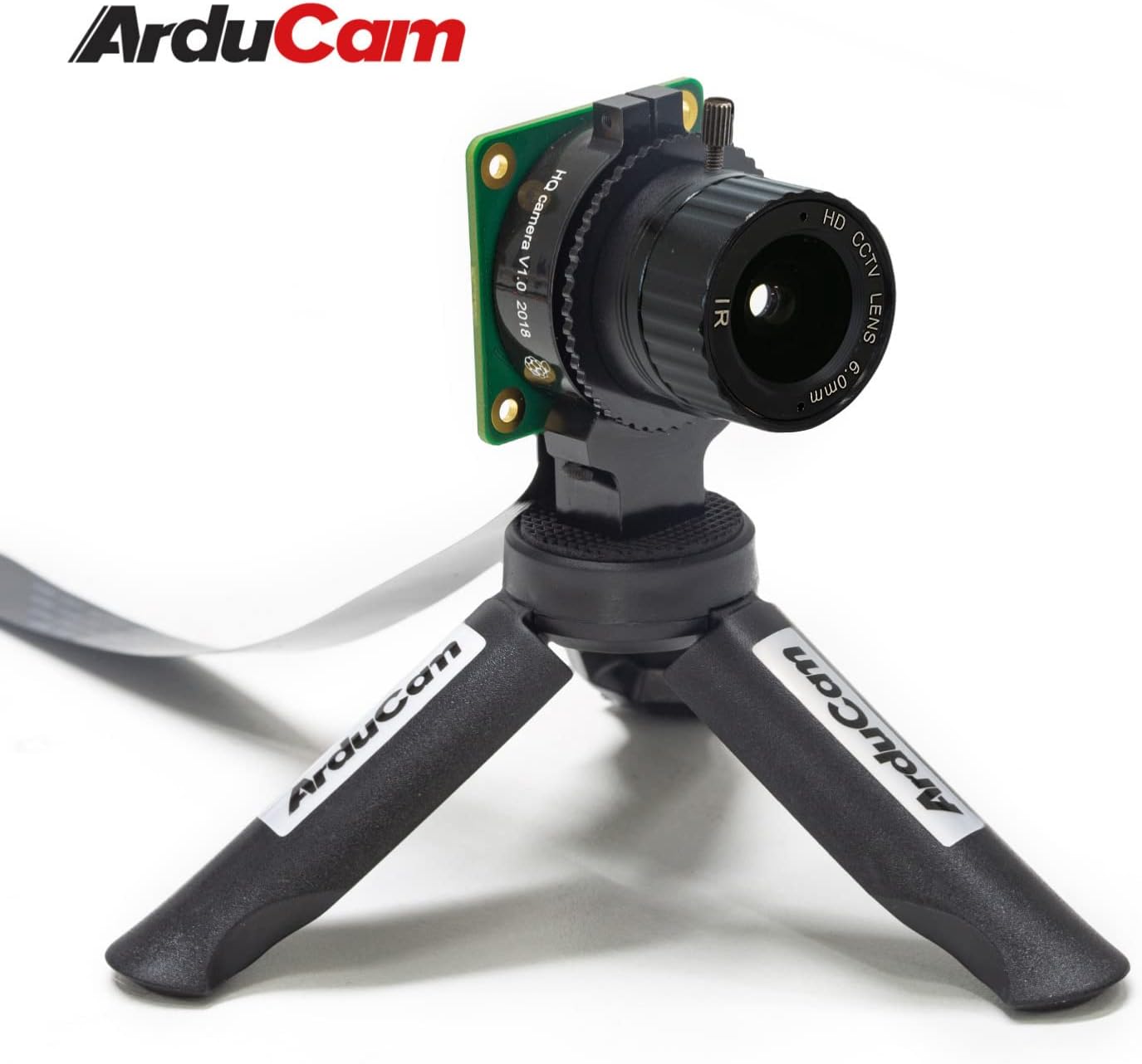Arducam 6mm Lens for Raspberry Pi HQ Camera, Wide Angle CS-Mount Lens, Focal Length with Manual Focus