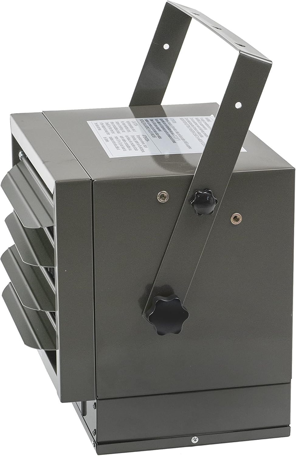 Comfort Zone 7500W Hard-Wired Garage Heater – Industrial & Commercial Ceiling Mount, 240V Fan-Forced with Remote, Digital Thermostat, Timer, 2 Heat Settings, Overheat Protection, Grey