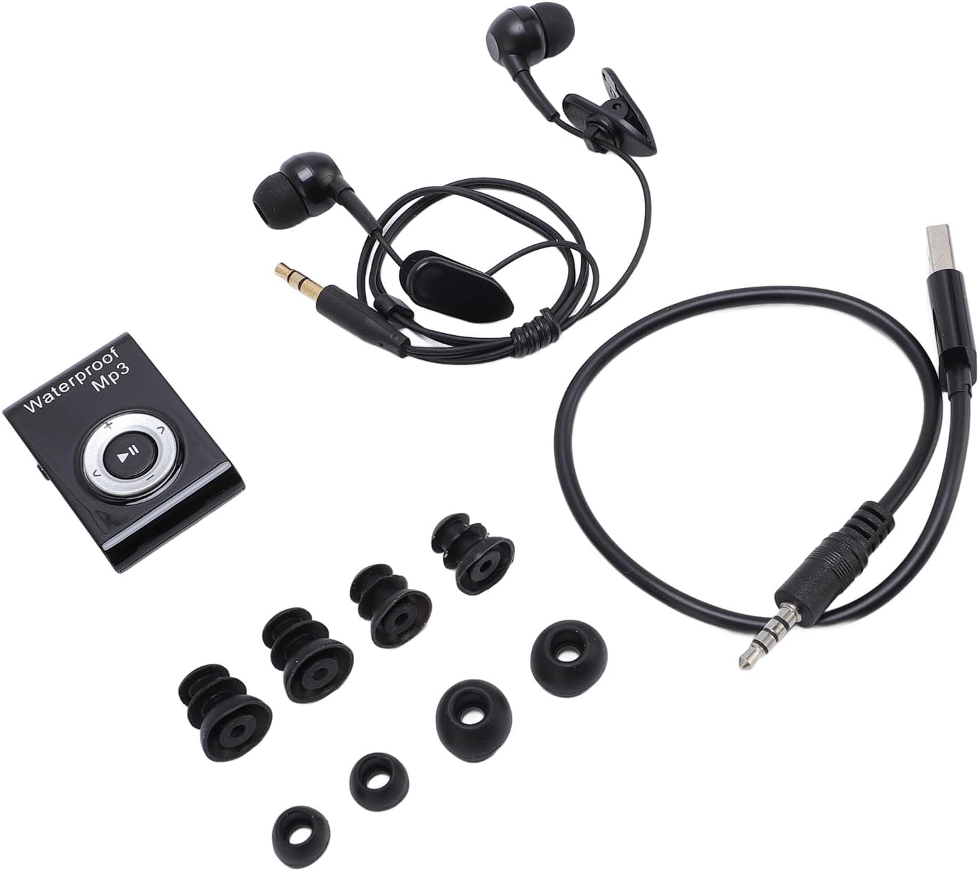 TIKATARER 8GB MP3 IPX8 Swimming, Memory Water Proof Player, Rating Underwater Music Player, Portable Sports