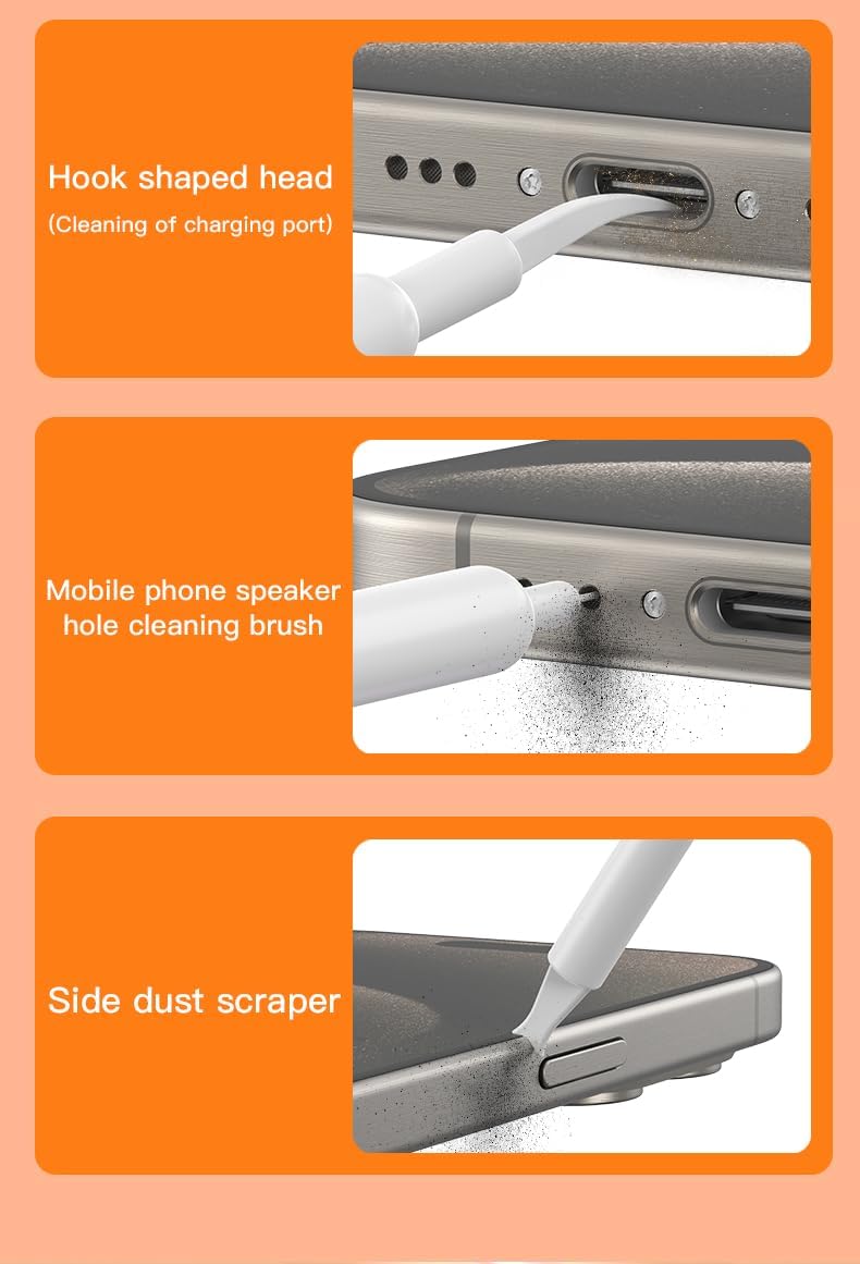 Ryaacphi 32-in-1 Multi-Functional Cleaning Kit for Electronics inlcuding Headphones,Mobile Phones,Computer,Monitor,Lens