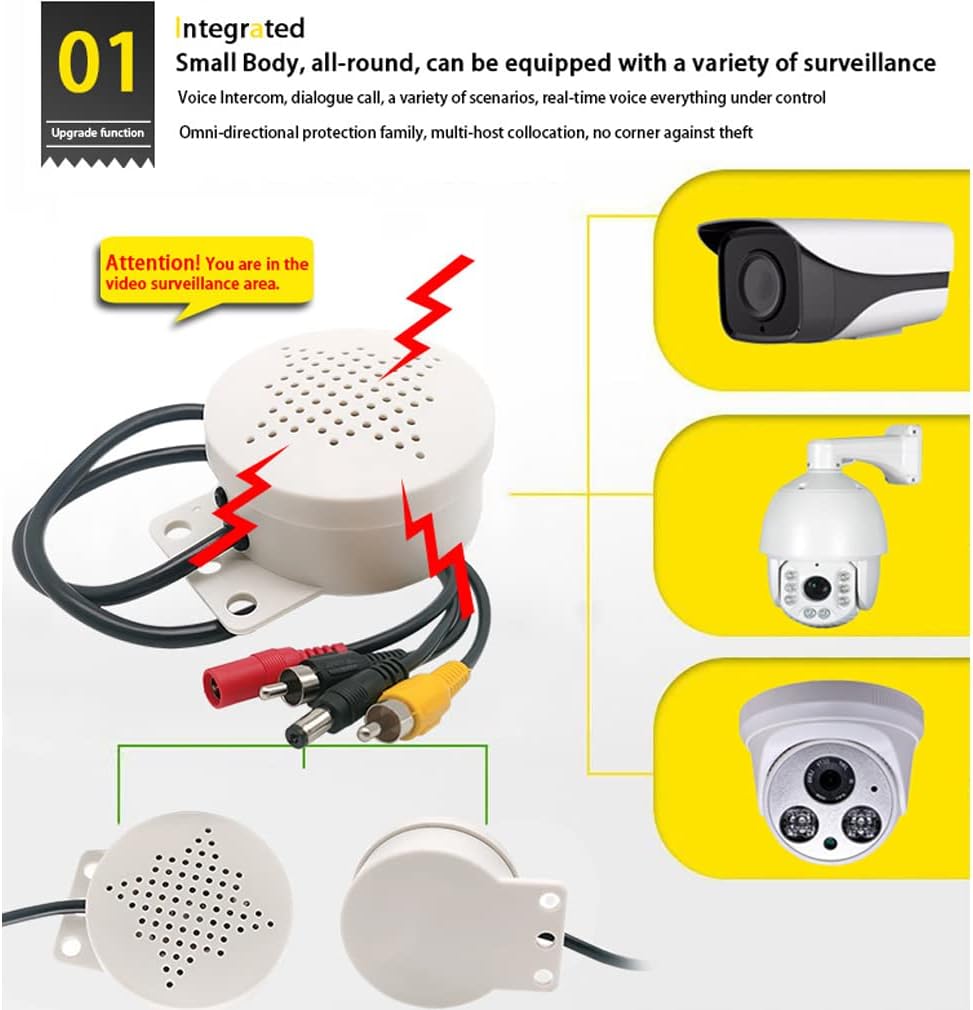 Vanxse Audio-receivers and Video-receivers Mini Amplifier Microphone and Speaker High Sensitive Two Way Audio