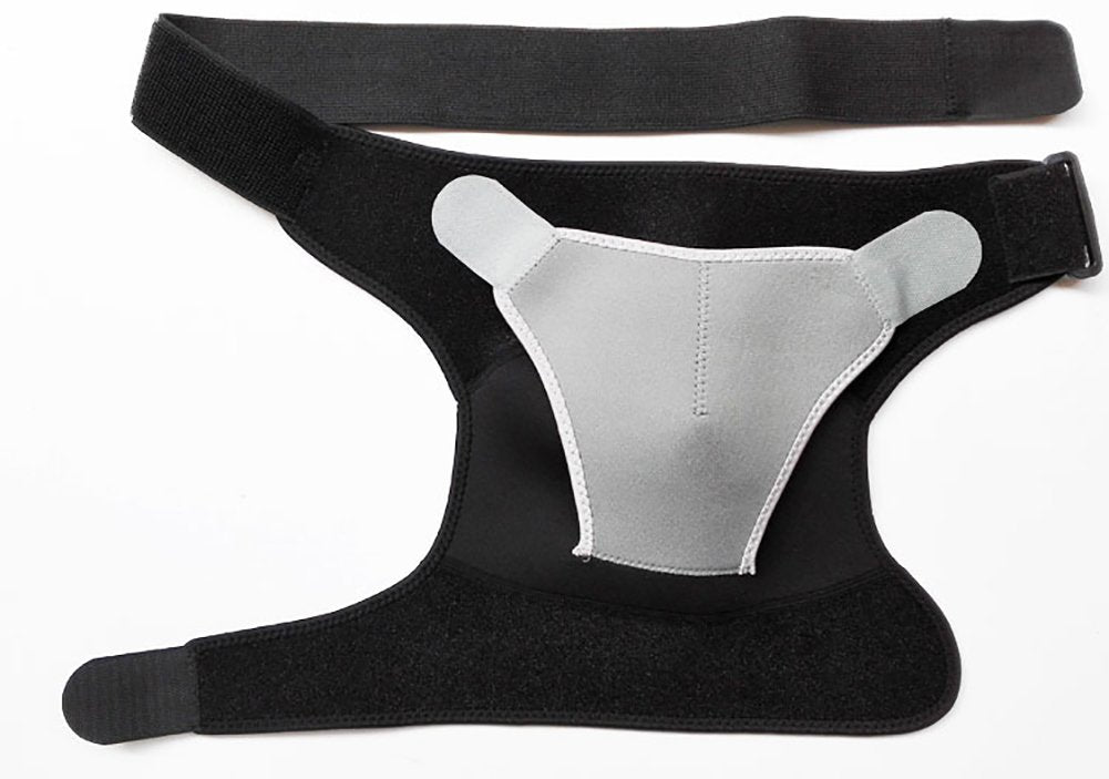 Shoulder Stability Brace Adjustable Shoulder Brace Support with Pressure Pad, Light Breathable Neoprene Rotator Cuff Shoulder Support for Sport, Dislocated AC Joint, Labrum Tear, Shoulder Pain - Right