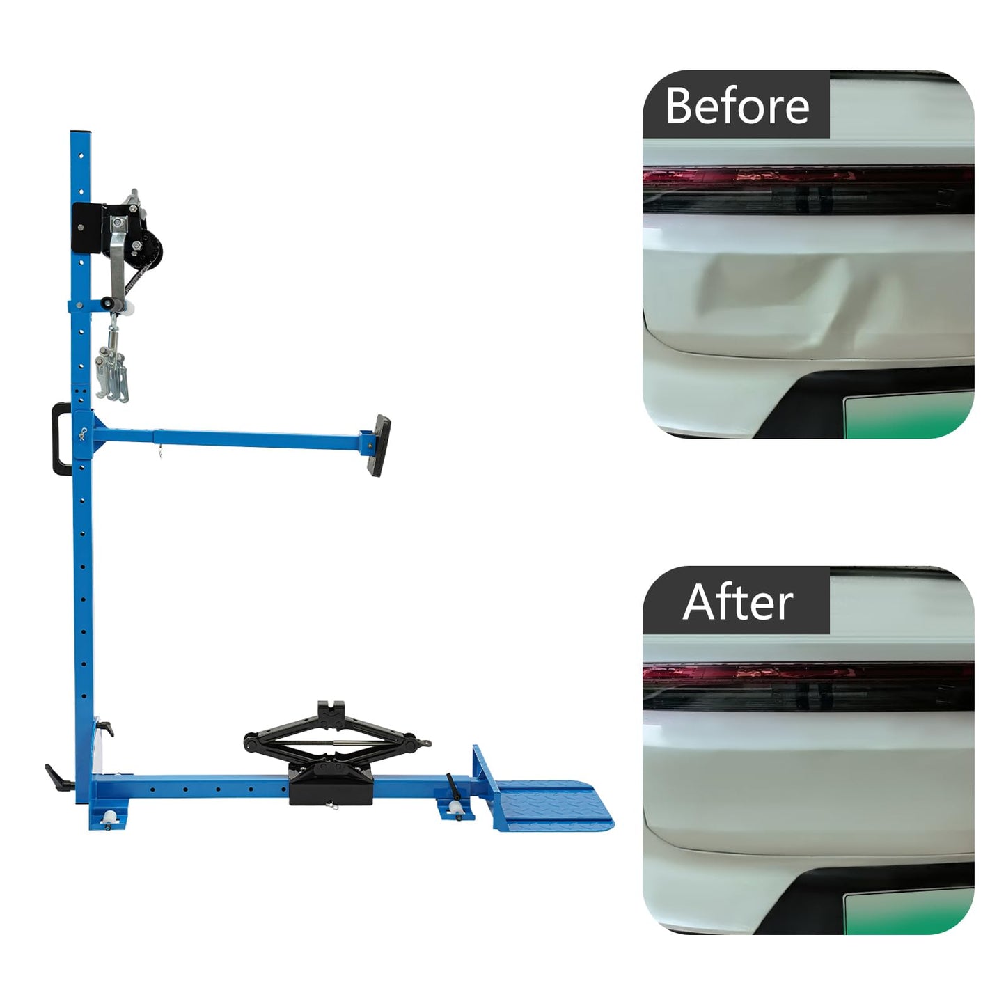 Usoraszkt 3 in 1 Paintless Dent Repair Kit, 1763lbs Glue Puller Dent Puller with Slide Hammer, 120° Adjustable Car Dent Removal Tool for Hail Damage, Auto Body Repair on Door, Roof, Hood