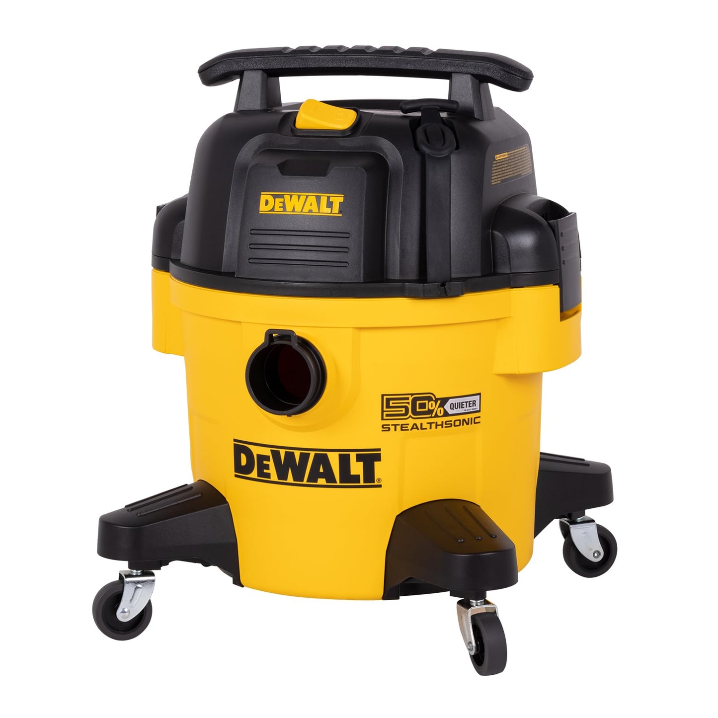 DEWALT STEALTHSONIC Wet Dry Shop Vac 6 Gallon, Shop Vacuum Wet and Dry 5 HP, Ultra Quiet Shopvac with Powerful Suction, Wet Dry Vacuum Cleaner for Home, Garage, Workshop, Jobsite, DXV06P-QT
