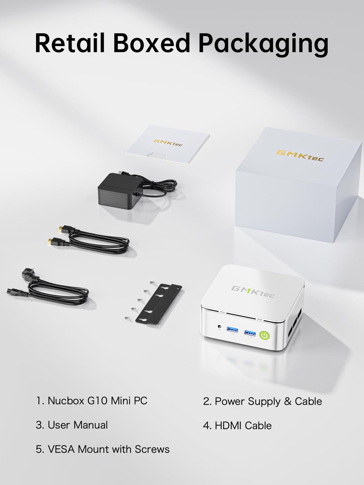 GMKtec Mini PC Ryzen 5 3500U (Beats N150/N97), 16GB RAM 512 SSD, 2.5GbE LAN Desktop Computer Office Home Business HTPC Proxmox, Triple 4K Display, HDMI 2.1, WiFi, BT, USB-C, DP