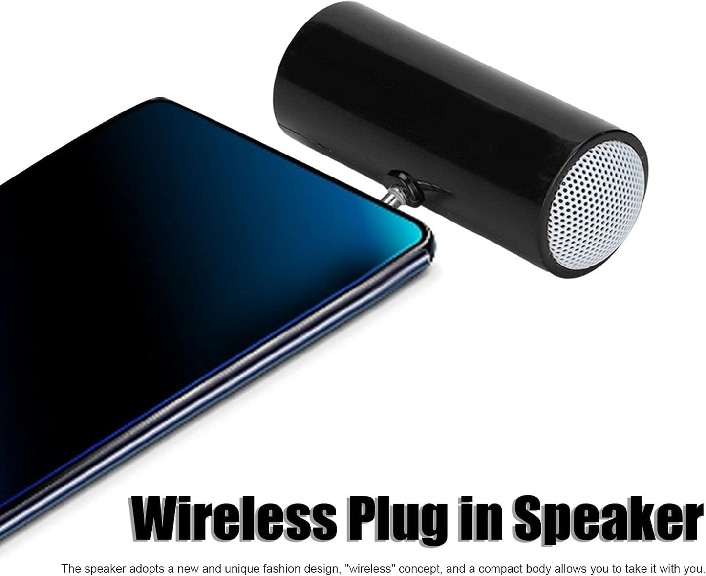 KIMISS 3.5 mm Mini Portable Speaker, Pillow Speaker Jack Stereo Plug in Speakers Cellphone Speaker Mini Speaker