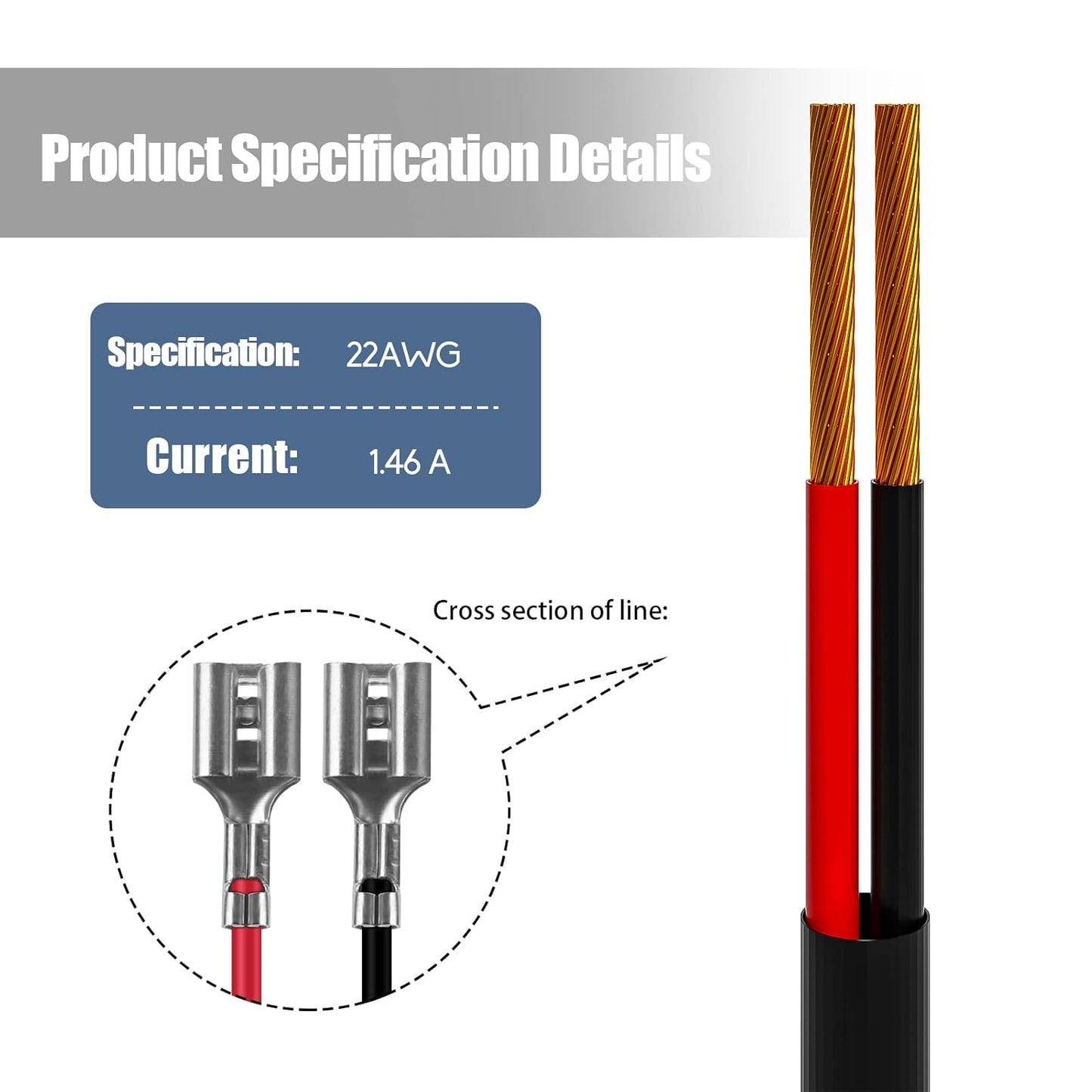 Yoizyfree Cord,79inch 5.5x2.1mm Trail Camera Power DC External Power Cable Compatible with DC Plug Trail Game Camera