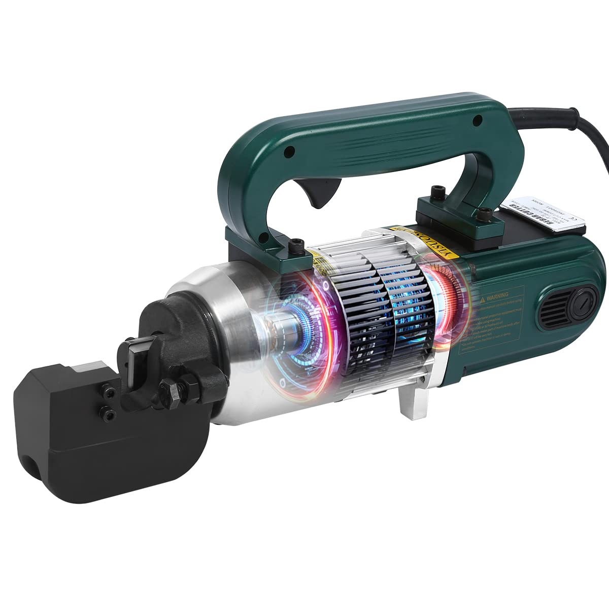 Yisuosi-Ye Electric Hydraulic Rebar Cutter, 1200W Rebar Cut-Off Machine, Cuts 3/20inch (4mm) to 3/4inch (20mm) Rebar In 3 Sec