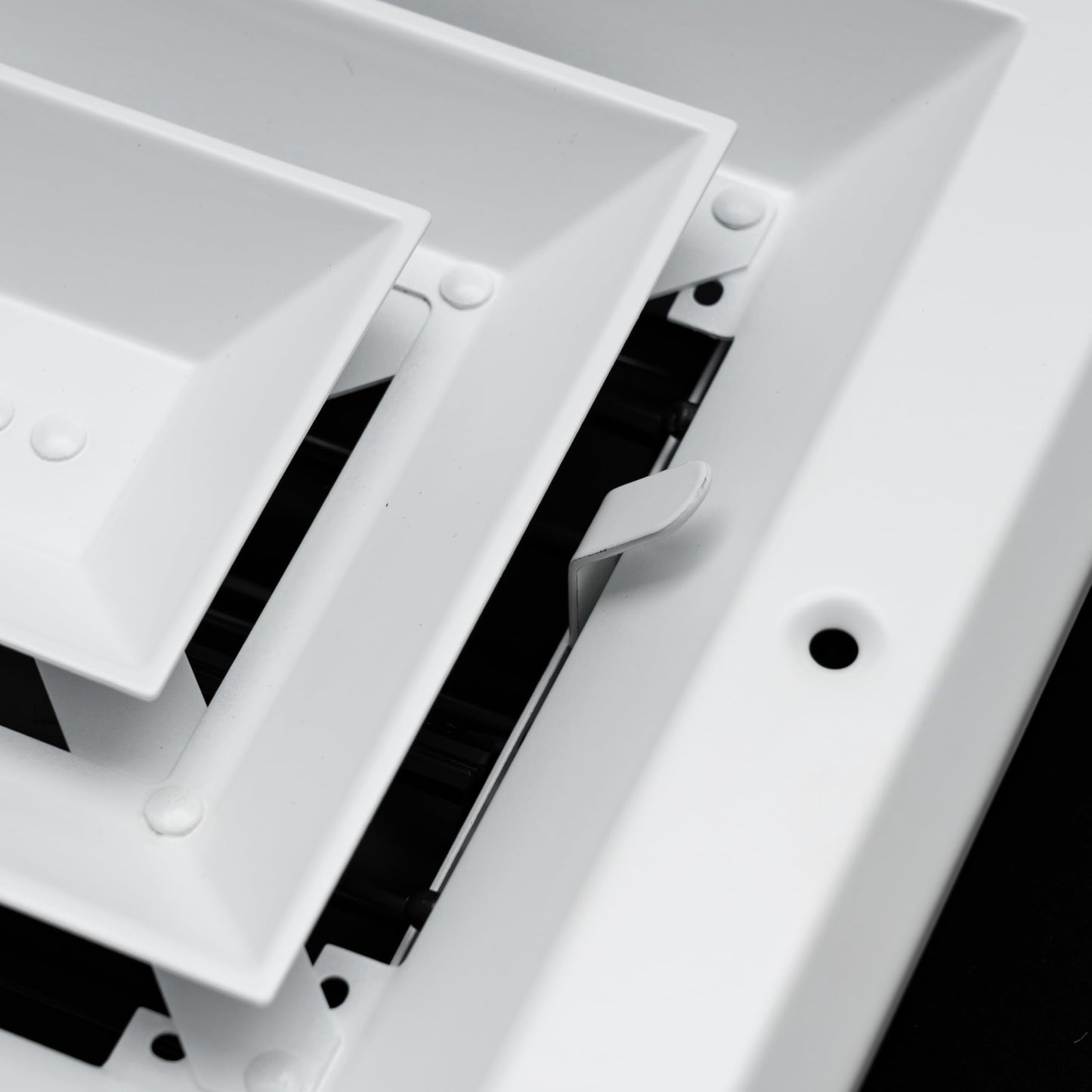 Fits 14x14 Duct Opening 4 Way Aluminum Square Ceiling Diffuser by Handua | Register Vent Cover Grille for Ceiling | Rust Proof | White | Outer Dimensions: 15.75" X 15.75"