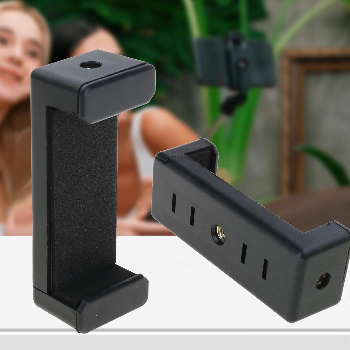 QMQJIA Phone Holder Clip for Tripods - Perfect for Selfies