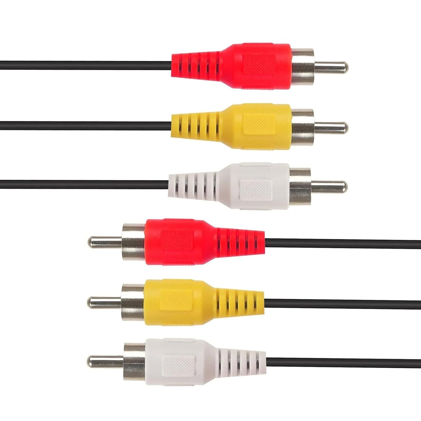 EYEZING 3RCA 24K (5ft-1pcs) RCA Cables, Cable Audio Video Gold Plated Connecting Audio Video Components AV Male to Male