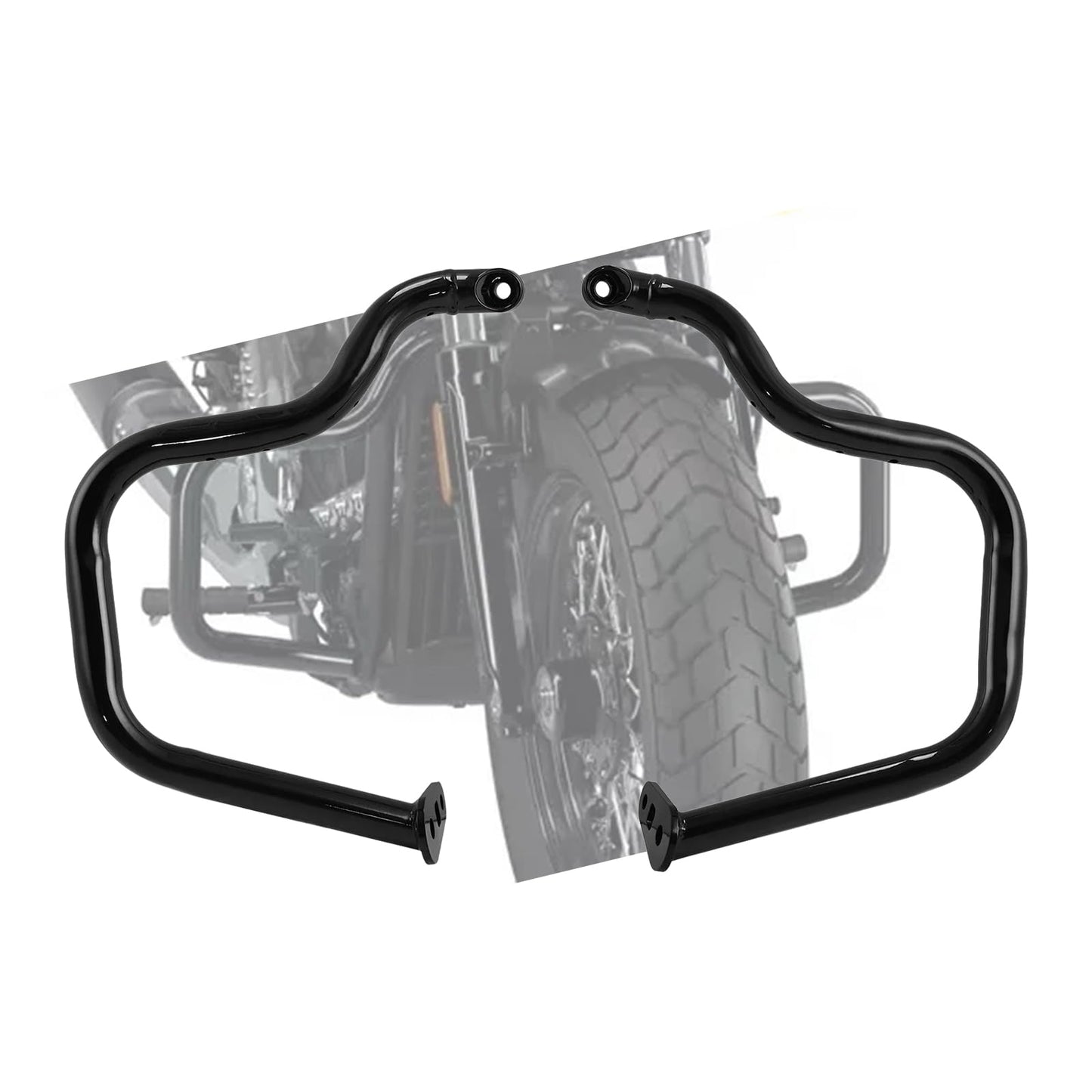 TiCoast Motorcycle Black Engine Guard Rear Highway Crash Bar for Indian Scout Bobber Classic Limited Scout Classic Limited 2025