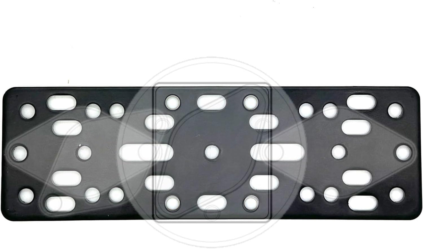 ChargerCity 2 4 Universal Metal Alloy Bracket Plate for Ham CB Radio Garmin GPS Fish Finder Vehicle Mounting Plate