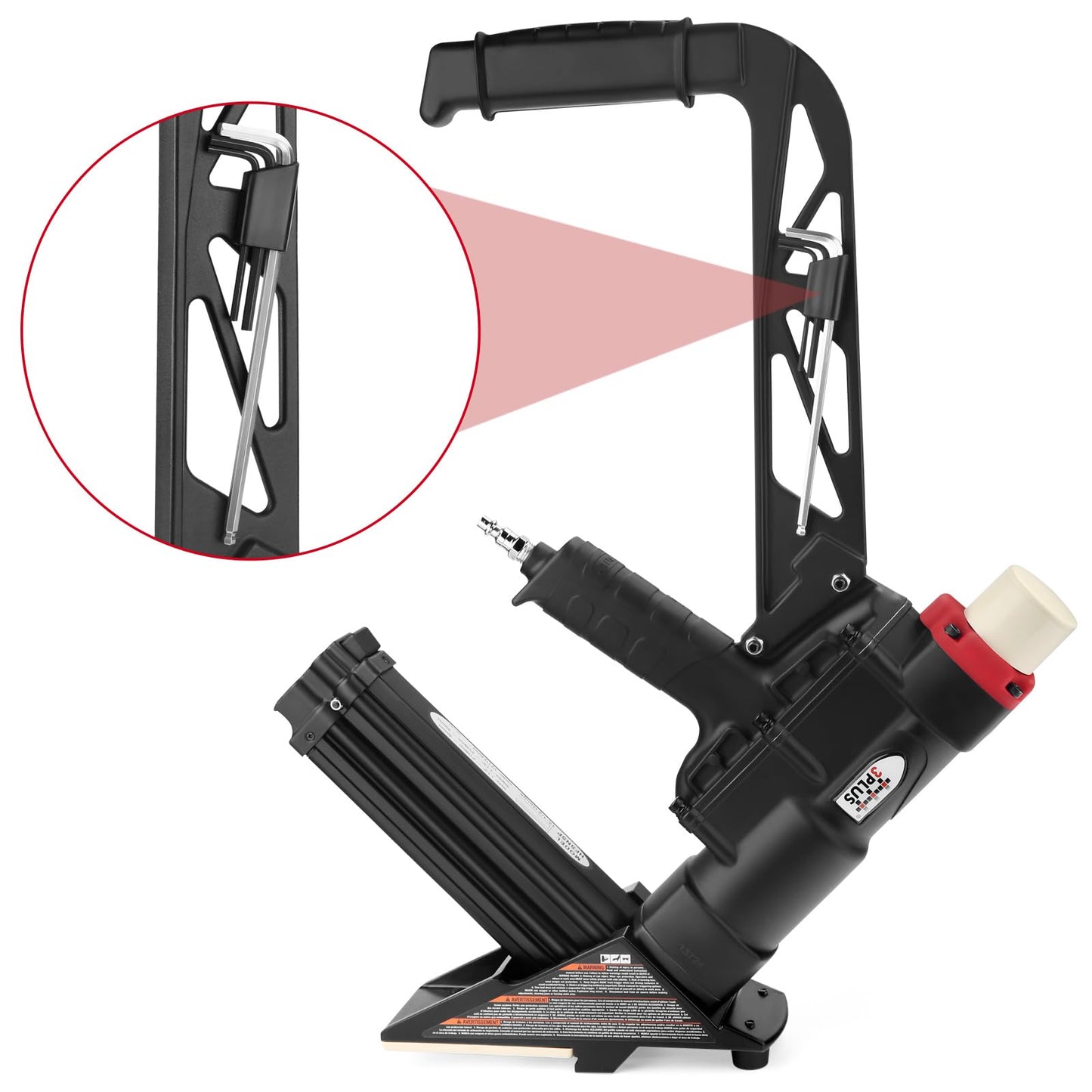 3PLUS HFSNSP 2-in-1 Pneumatic Flooring Nailer/Stapler