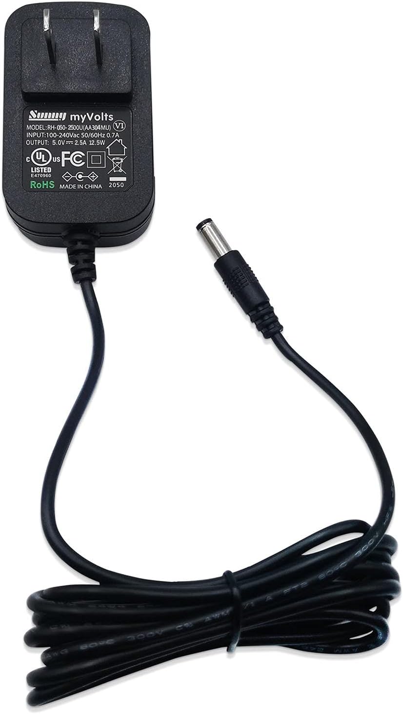 MyVolts 5V DAP-HD0014 MP3 Power Supply Adaptor Compatible with Creative Player - US Plug