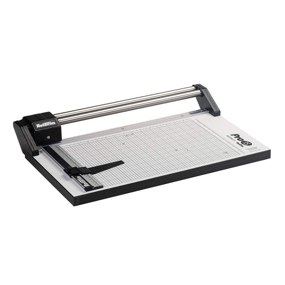 Rotatrim Pro 15 Inch Cut Professional Paper Cutter/Trimmer Precision Rotary Trimmer with Self-Sharpening Precision Steel Blades & Twin Stainless Steel Guide Rails (RCPRO15i)