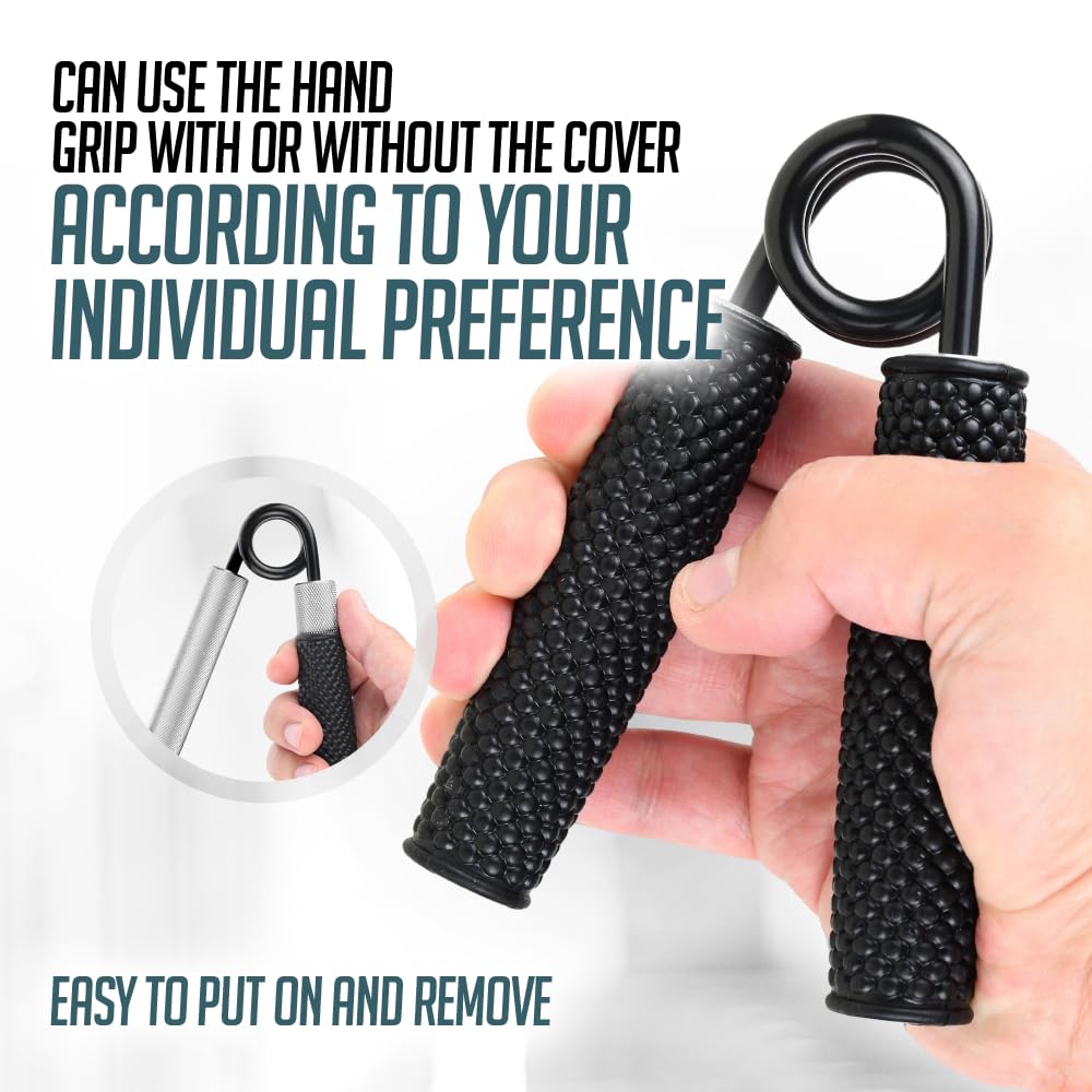Logest Metal Hand Grip Strengthener 100LB-350LB No Slip Heavy-Duty Grip Strengthener with Gift Box, Great Wrist & Forearm Hand Exerciser, Home Gym, Hand Gripper Grip Strength Trainer (Silver - 100LB)