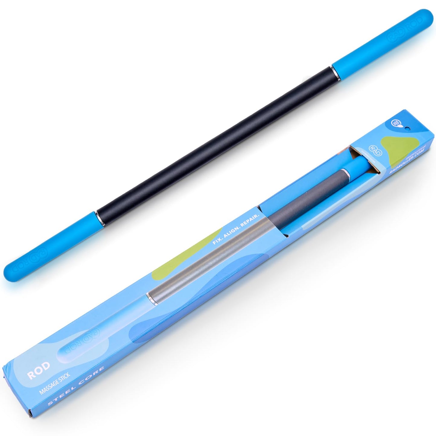 RAD Rod – Deep Tissue Massage Roller Stick – Myofascial Release Tool for Legs, Back, Neck, Arms & Shoulders – Muscle Roller for Mobility & Recovery