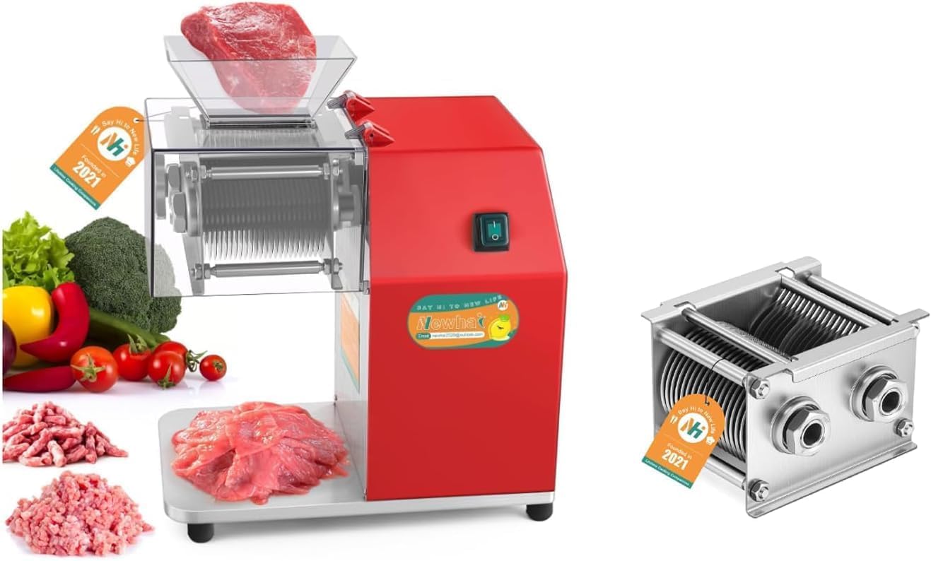 Newhai 850w Meat Cutter 5mm + 20mm Spare Blade