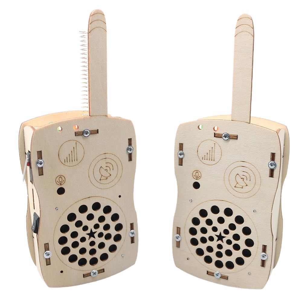 STEM Toys for Age 6-8-13 Crafts Kits Building Your Own Walkie Talkies for Kids Stuffers Birthday Gifts for 6 7 8 9 10 11 12 14+ Years Old Boys Girls Teens Engineering DIY Electronics Circuit Projects