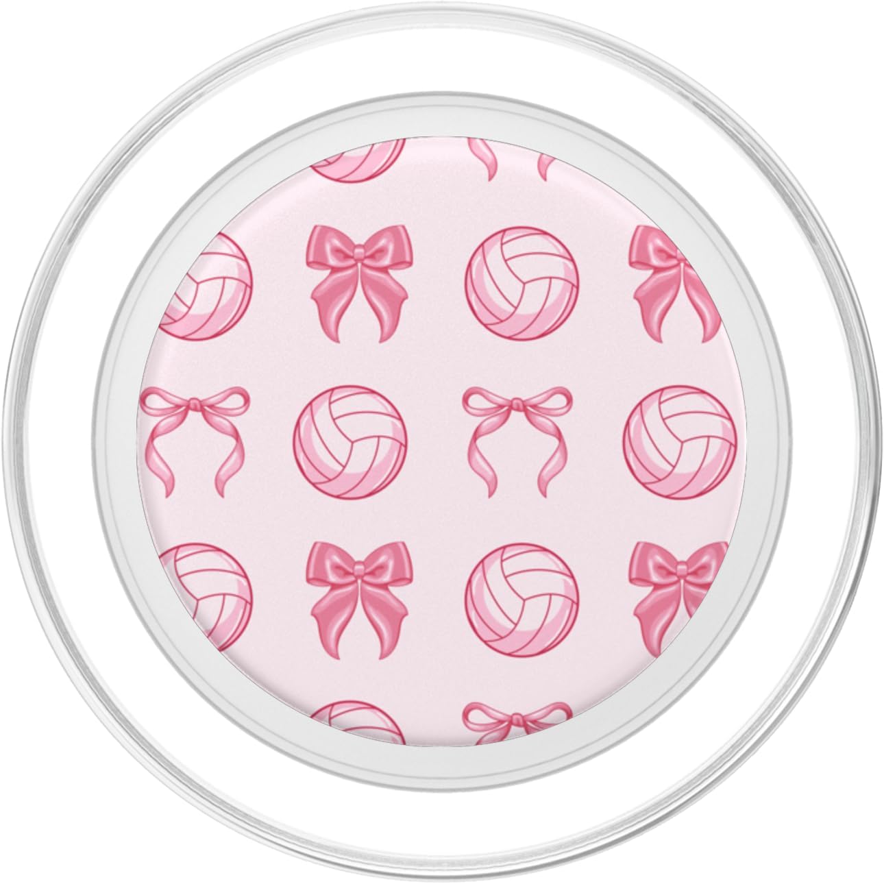 Cute Coquette Bow Volleyball Mom Girly Girl Sporty Cute Hot Pink Coquette Bow Volleyball Mom Girly Girl Sporty