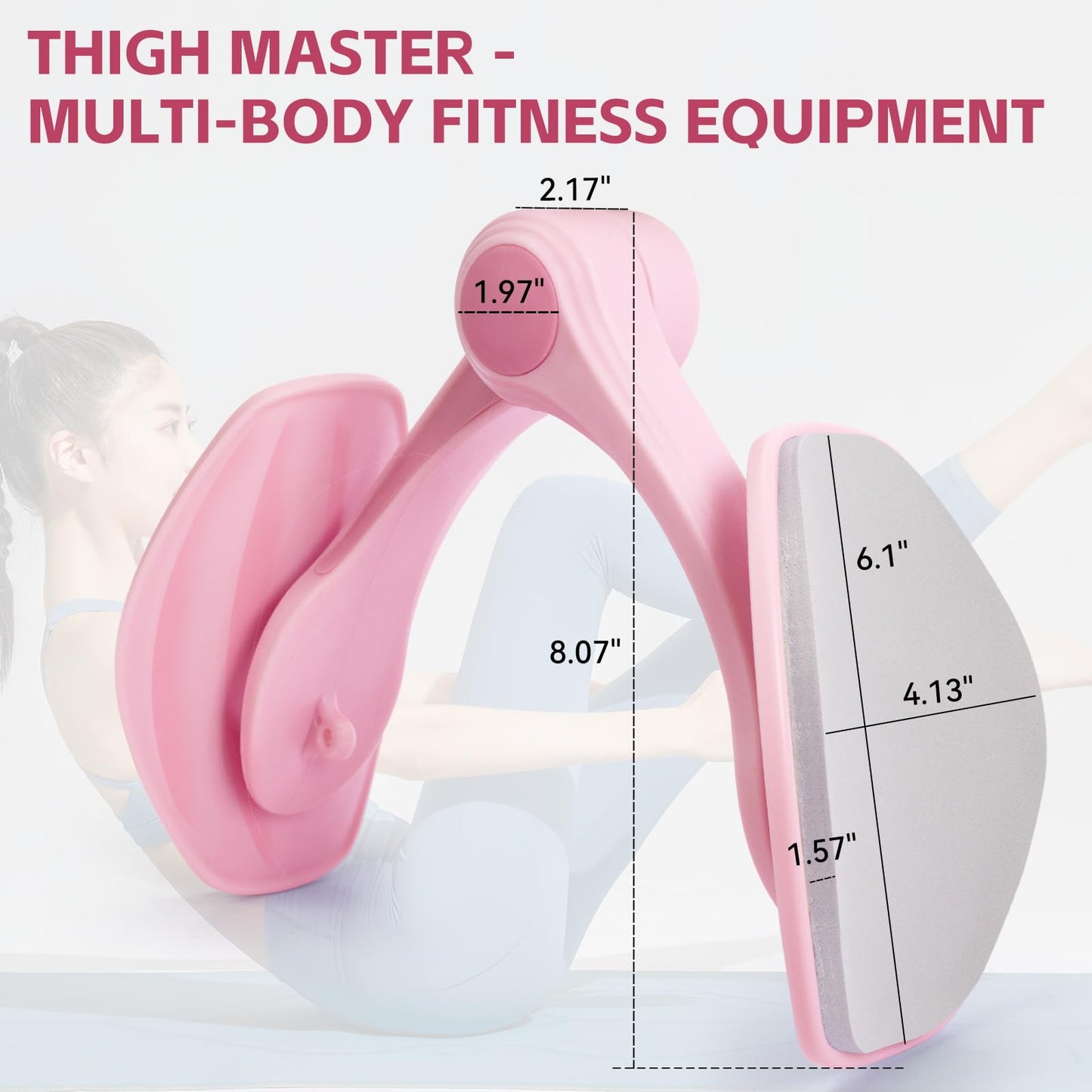 MICZG Thigh Master Inner Thigh Exerciser, Kegel Exerciser Pelvic Floor Muscle Device, Hip Trainer Thigh Toner Workout Equipment for Women Men Butt Leg Pelvic Training