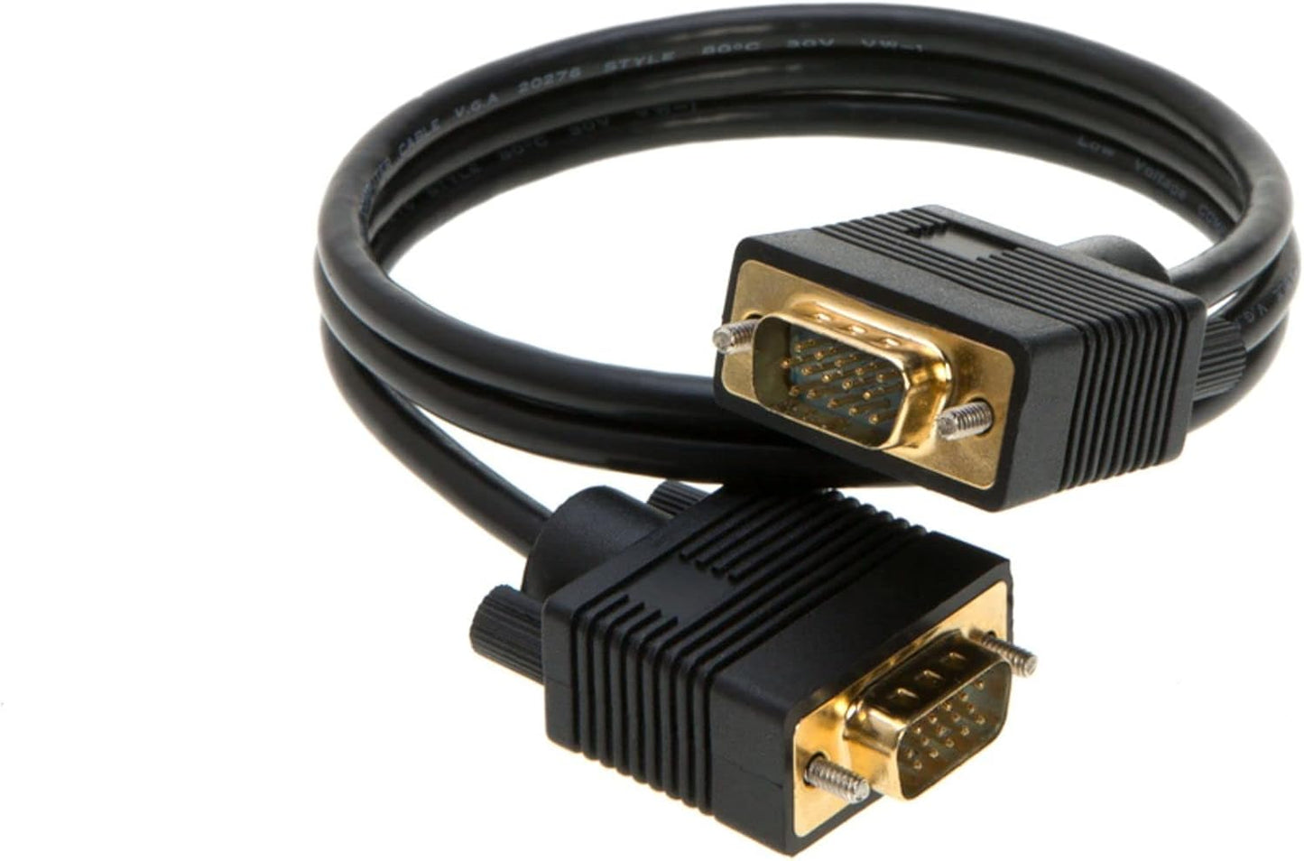 3FT 1080P Cables Direct Online SVGA Monitor Cable - Male to Male VGA to VGA for PC, Projector, Laptop, TV