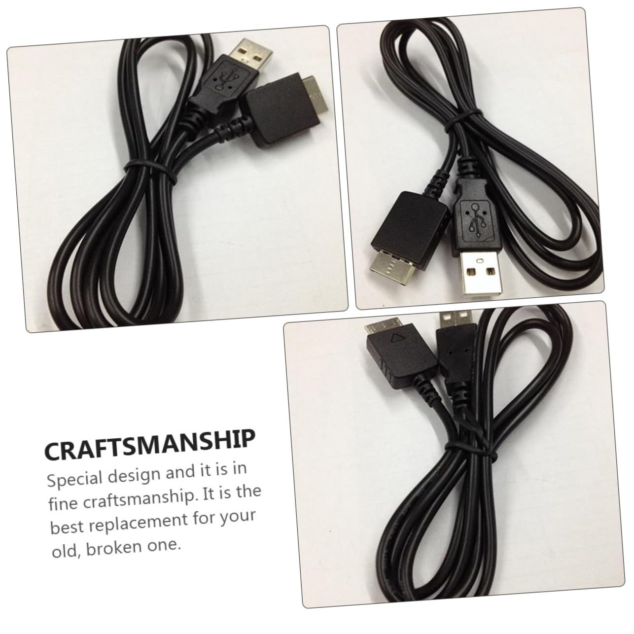 2pcs Player Charger Cable Compatible -nwmu USB Data Wire Cord for Media Player Professional Design for Easy Use