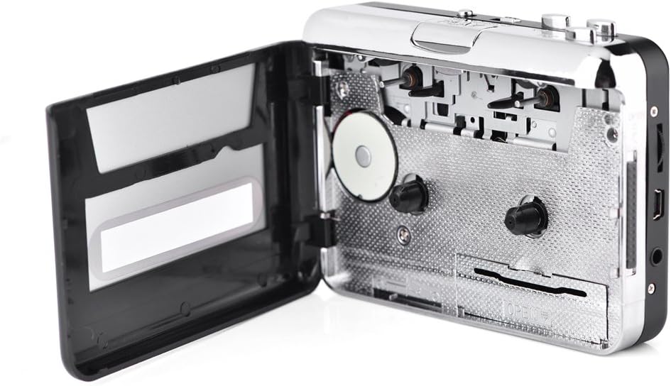Sanpyl Cassette MP3 Cassette MP3 to Converter, Tape Player USB Tape to PC CD Switcher Converter Capture Audio Music