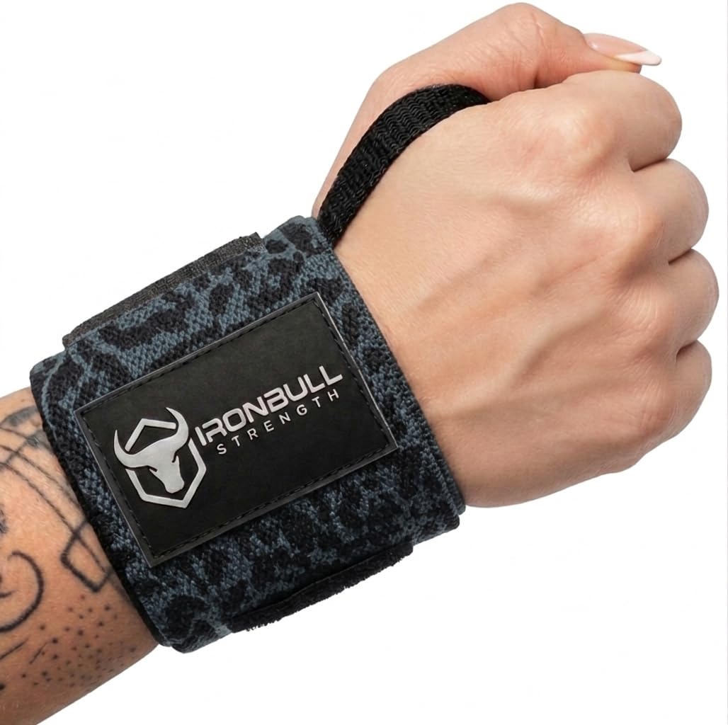 Wrist Wraps for Weightlifting & Powerlifting (18") - Premium Quality Wrist Straps for Weight lifting with Thumb Loop - Best Gym Wrist Wraps for Bench Press, Dip, Triceps & Curls for Men and Women