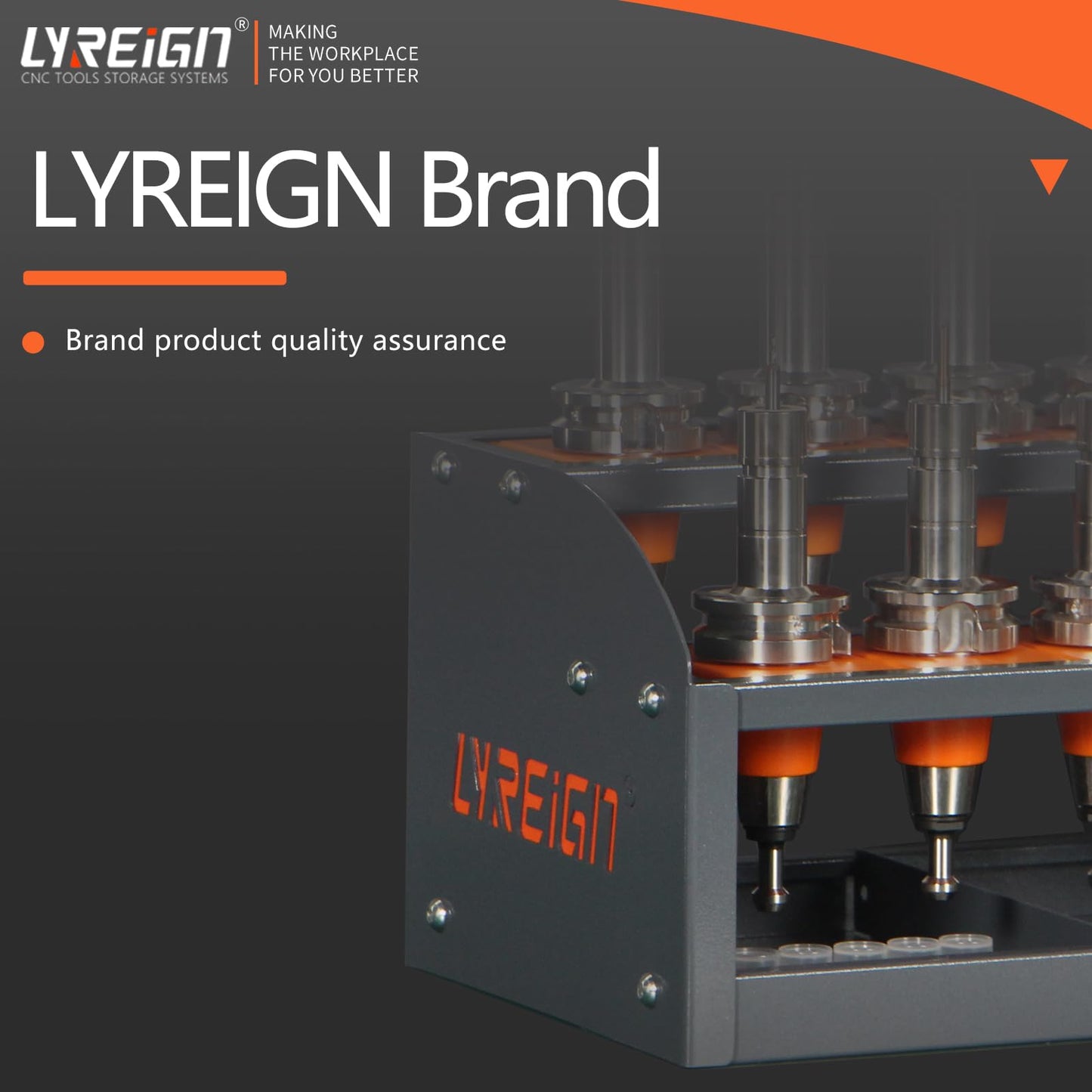 LYREIGN CNC Tool Rack for Workshop Storehouse Airplane Car Furniture Make, CNC Tool Holder on Desktop Placed, CNC Tool Storage Rack Placed on The Desktop