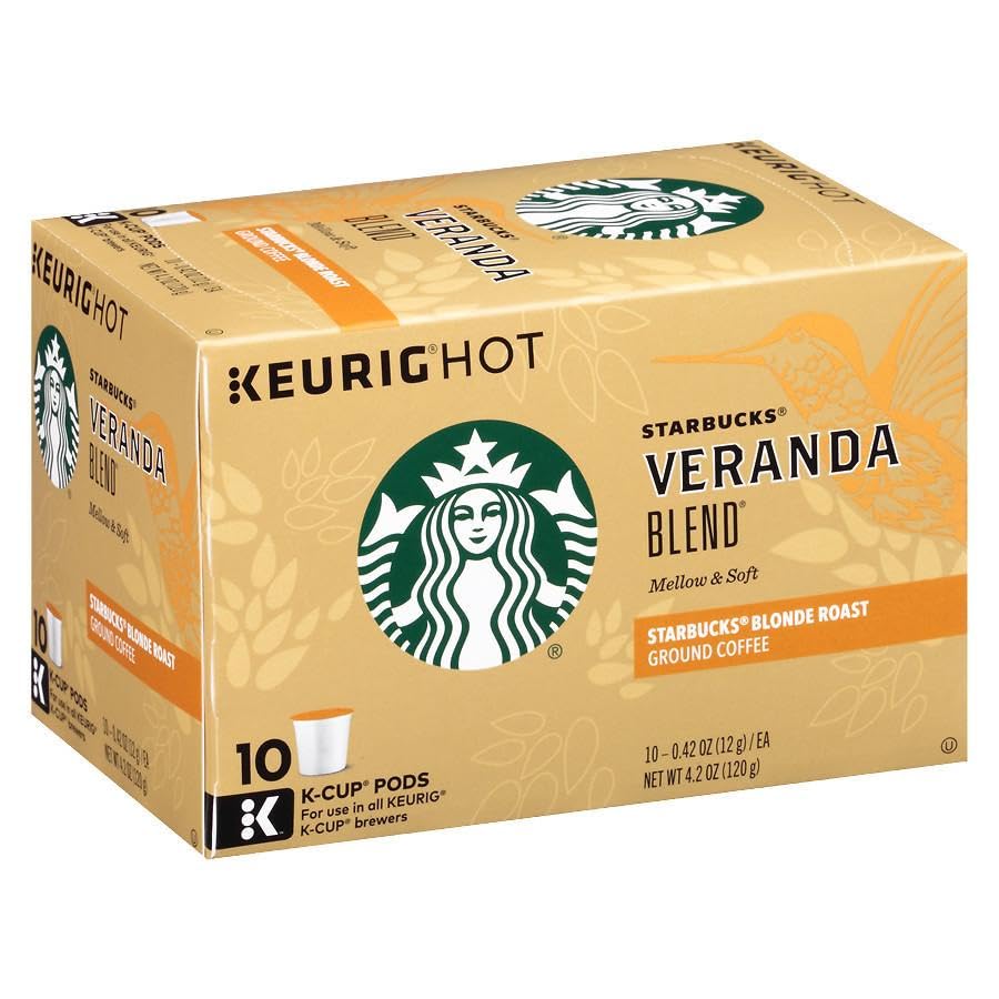Starbucks Ground Coffee - Dark Roast Blend | Veranda Flavor, 10 Count (Pack of 8)