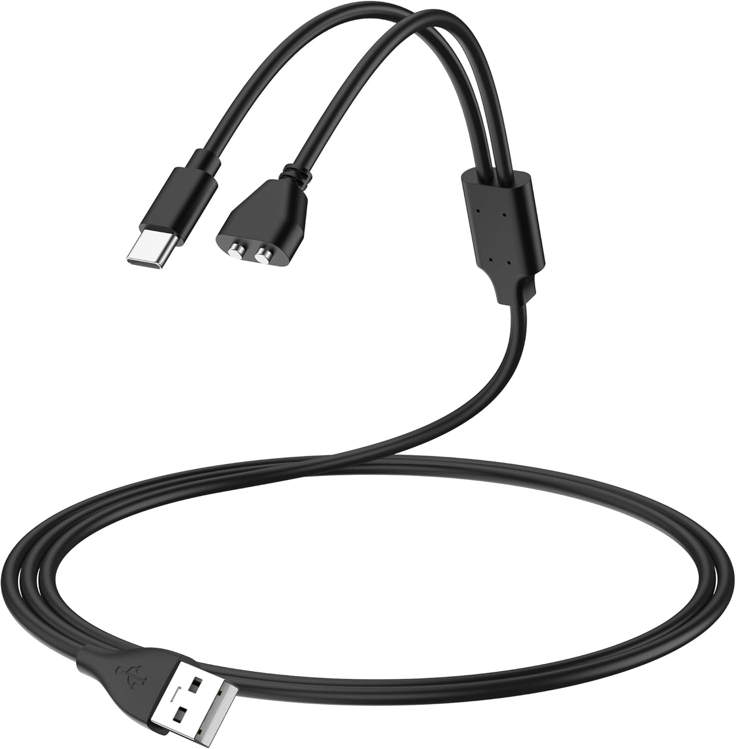Vanjua 2-in-1 Charger for Delupet/Yawpet/Jugbow Dog Training Collar and Remote, USB C and Magnetic Bark Collar Charging