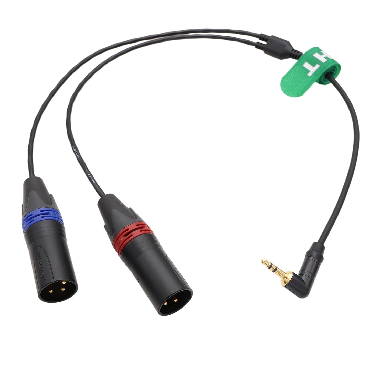 3.5mm 1/8" 2 3 2-Channel 50cm Audio Cable for Mixer Recorder Amplifier Microphone DJ Music Instrument Receiver Camera