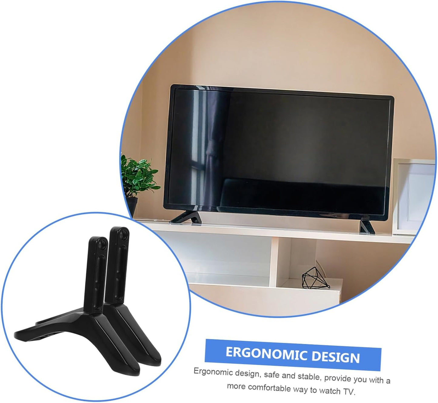 Mikinona Chic TV Base Stand for Flat Screens - Design for Home