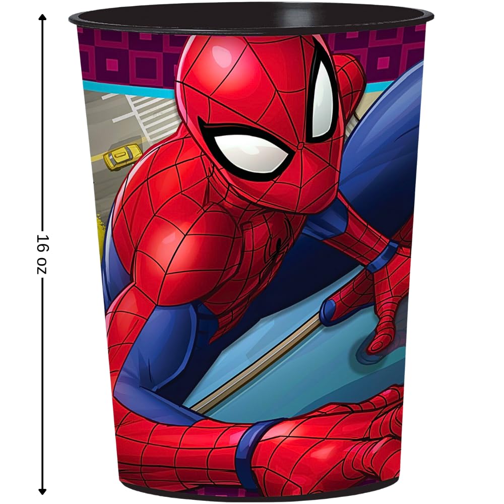 Spider-Man Webbed Wonder Favor Cups - 16 oz. - Perfect for Spider-Man Fans & Themed Parties (1 Pc.)