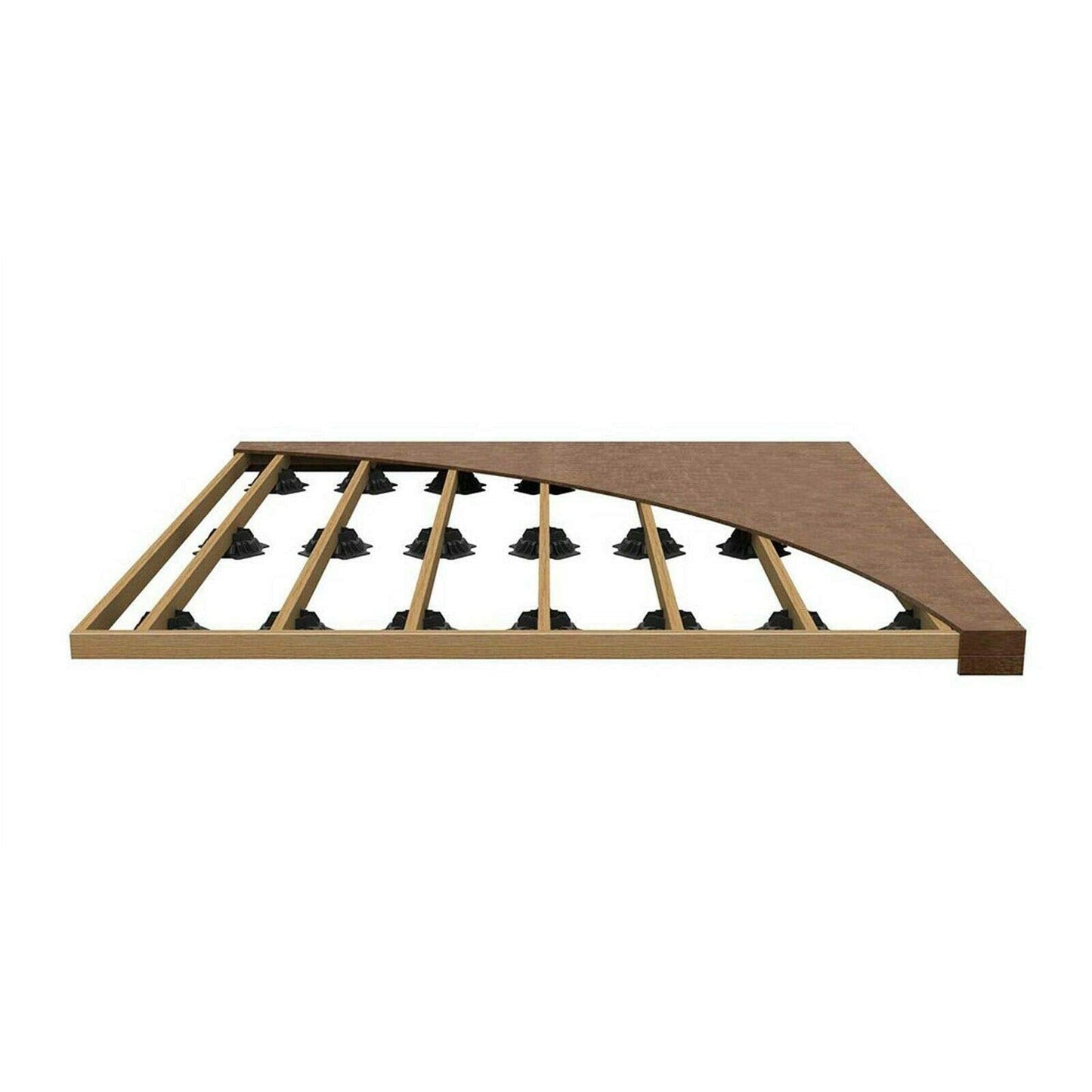 TuffBlock Instant Foundation Block Deck Support System for 4" x 4" Posts and 2" Joists