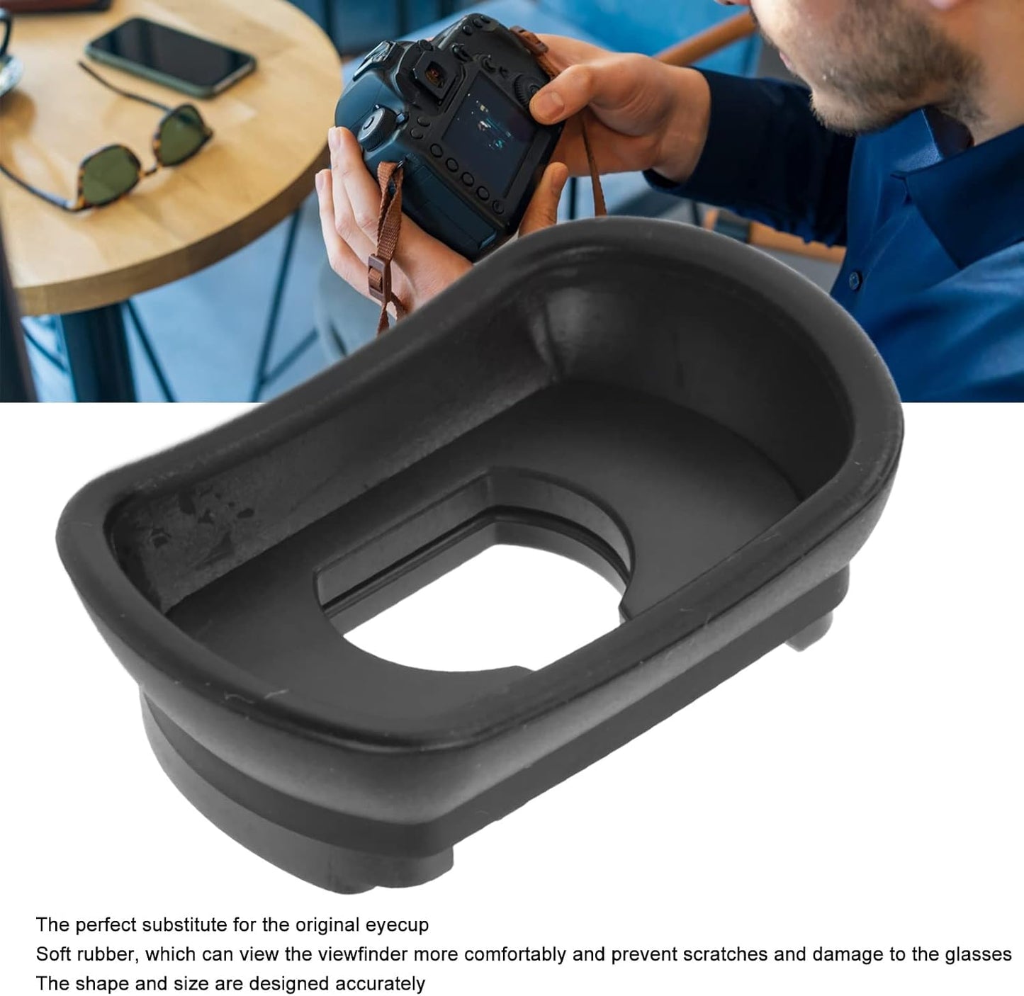 XH2 XT3 XT2 GFX100 Camera Eyecup Eyepiece Viewfinder Rubber Eye Cup for - Soft Comfortable Material, Blocks External