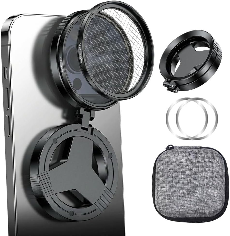 Generic 2026 (Set) Magnetic CPL Phone Camera Filter Kit, New Quick Mount Polarizing Filter, Upgraded Anti Glare Filters